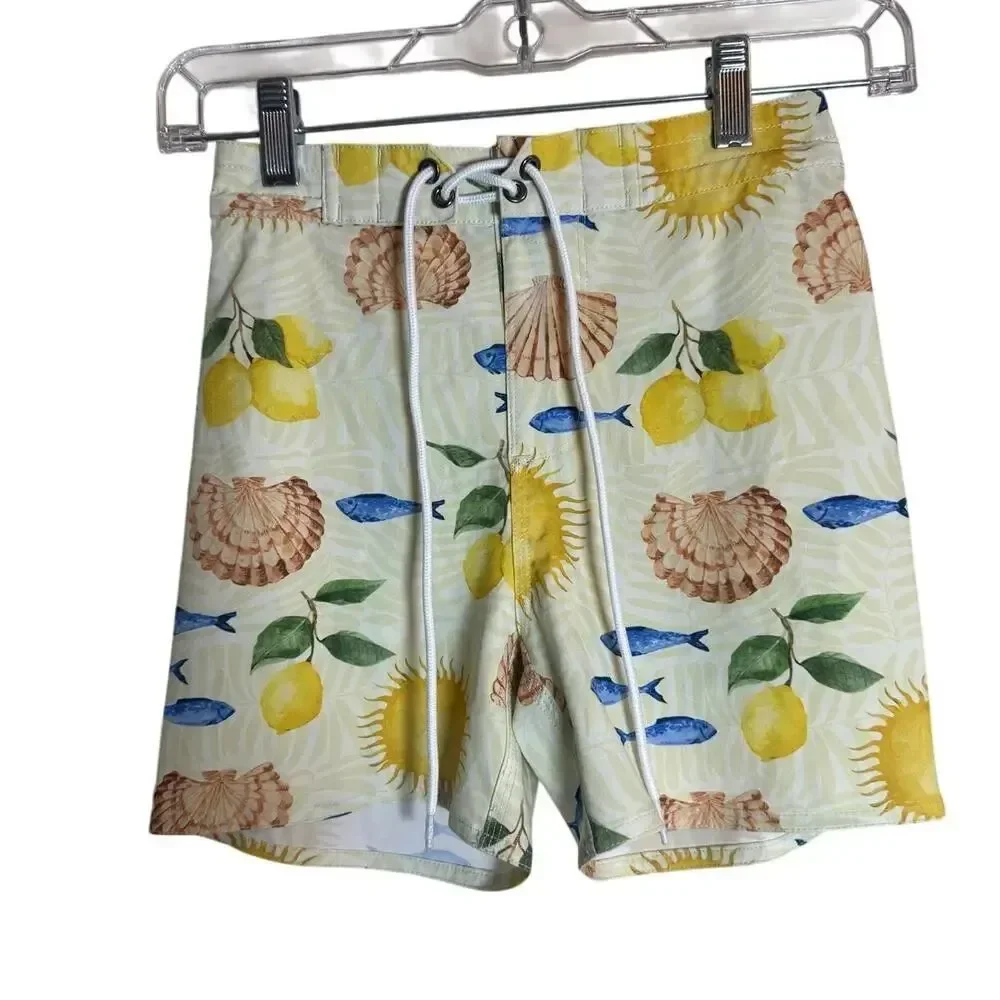 Citrine Johnny Boardies Paloma Print Boys Sz. 12